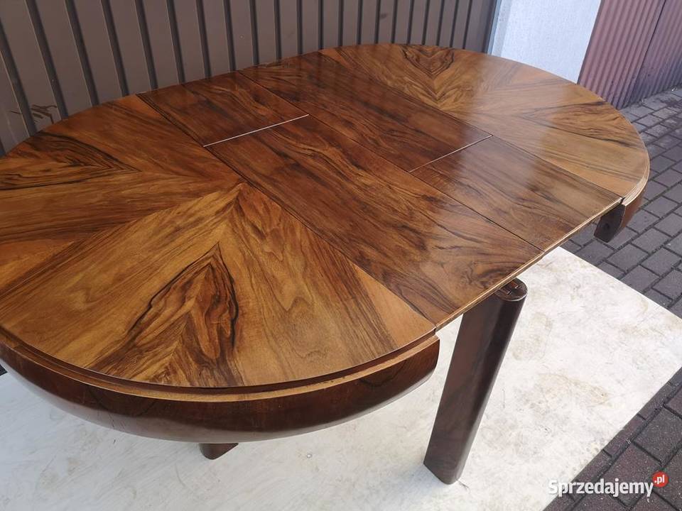 Stół ArtDeco Beczka Orzech Unikat Antyk Stary Swarzędz