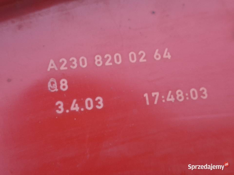 MERCEDES SL W230 LAMPA PRAWY TYŁ PRAWA TYLNA osobowe Kargowa sprzedam