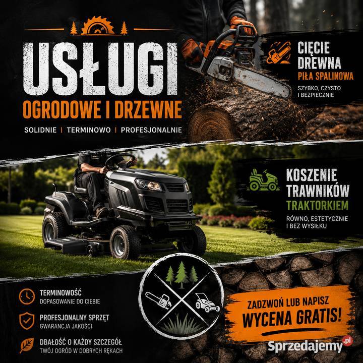 Usługi ogrodowe i prace wokół domu szybko Krasnystaw