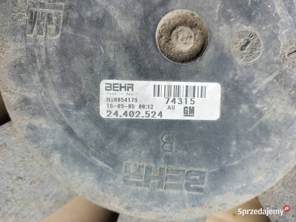 WENTYLATOR CHŁODNICY OPEL OPEL CORSA C 13 CDTI Kamień-Kolonia