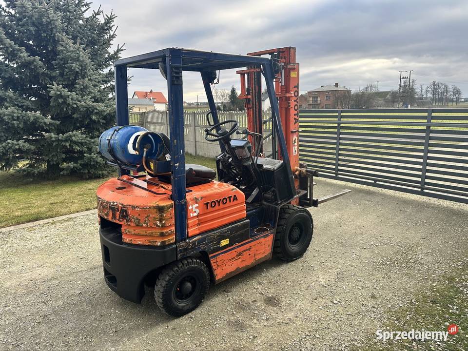 Wózek widłowy Toyota 14t 33m manual lpg duplex