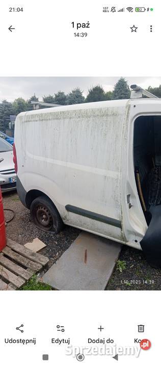 FIAT DOBLO II COMBO D 1015 cwiartka tył błotnik Błotniki Radziejów