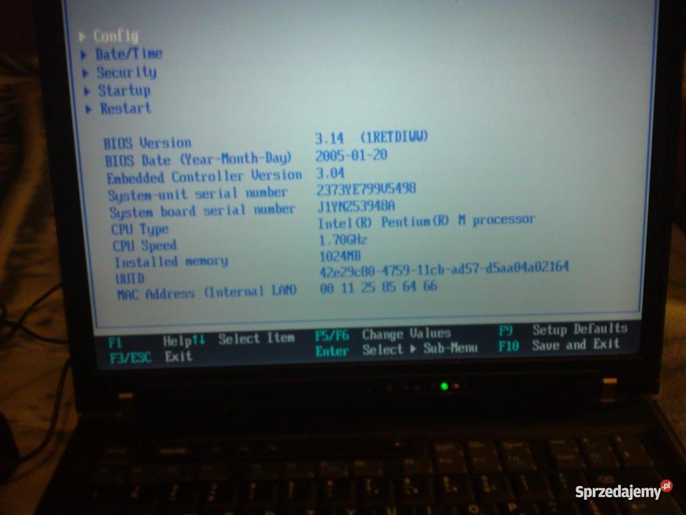 Lenovo ibm t42 Bydgoszcz sprzedam