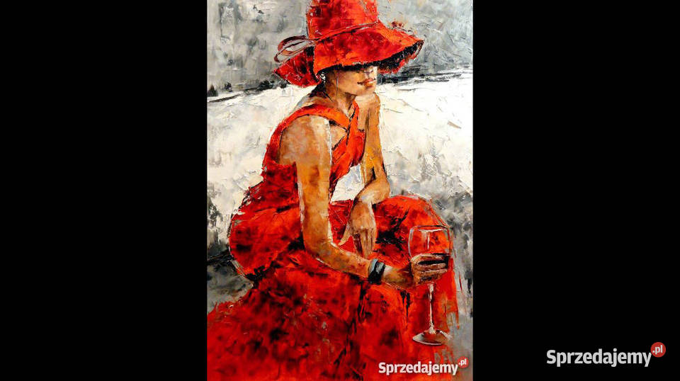 Obraz olejny 50x70 dziewczyna akt Warszawa