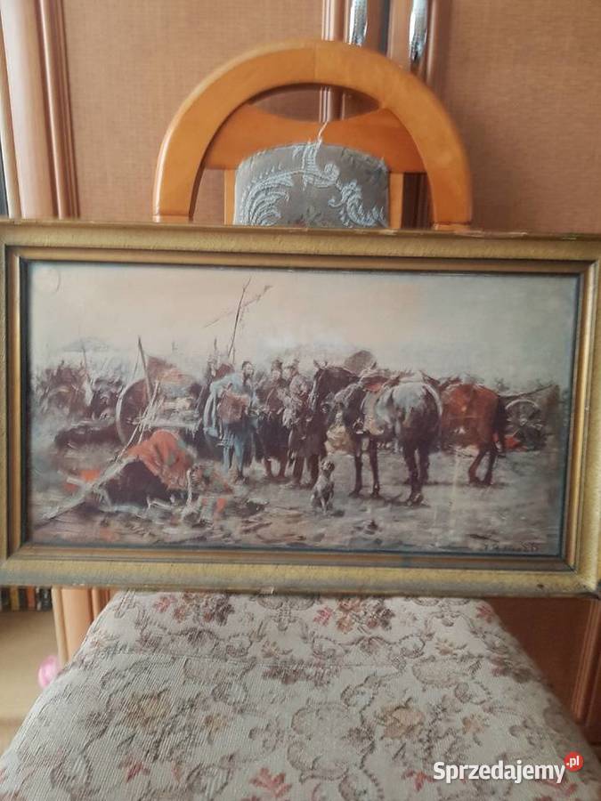 Stary obrazek Jarmark na Podolu śląskie Katowice sprzedam