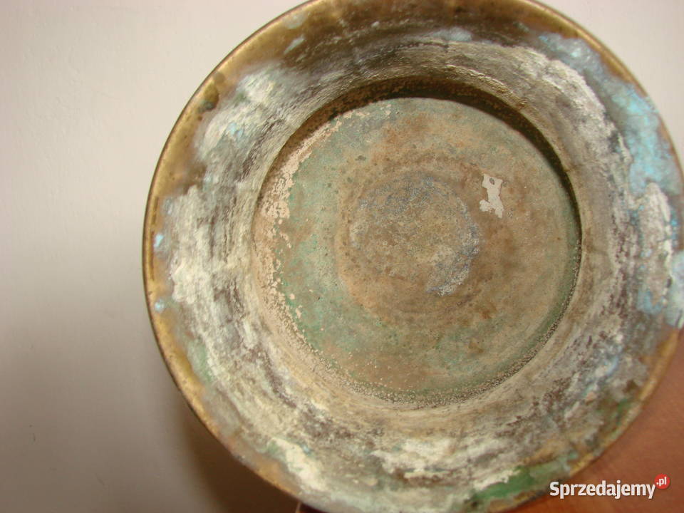 wazon doniczka osłonka mosiądz Indie Pruszcz Gdański