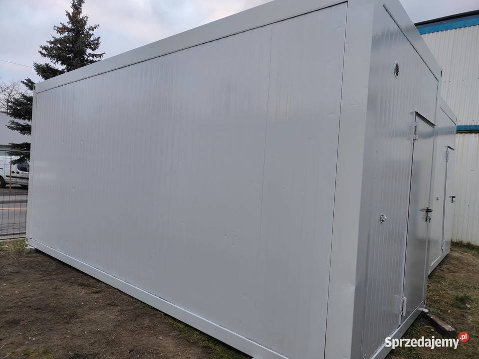 Kontener biurowy szatniowy szarym Warszawa Łomianki
