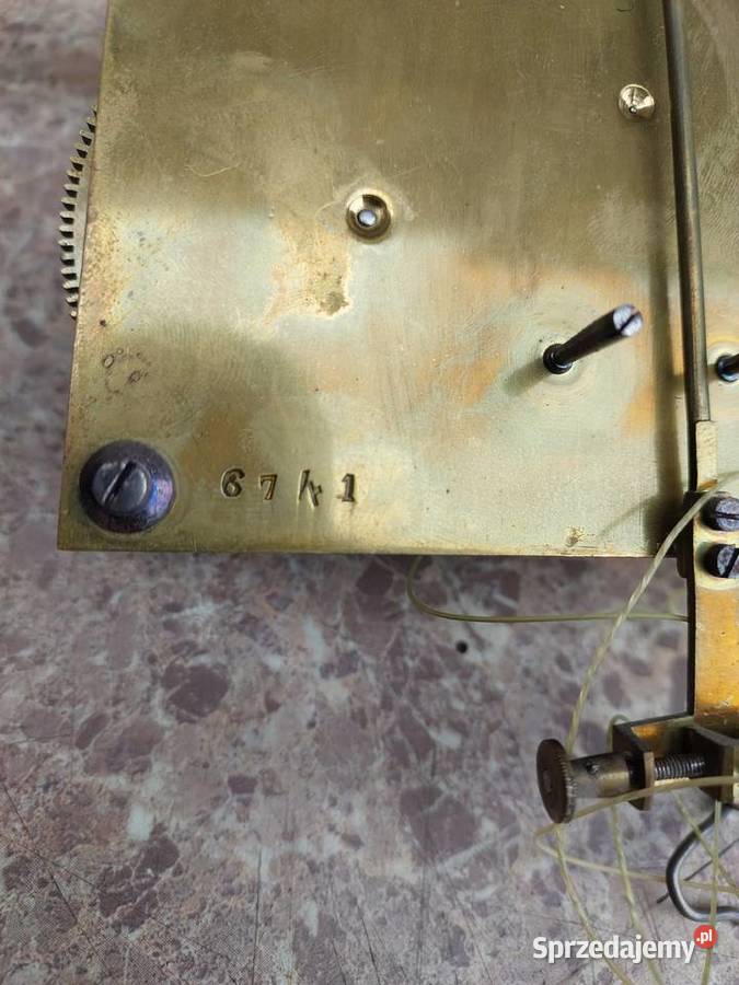 802 Mechanizm starego zegara linkowego żyłkowego Tczew