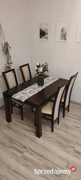 Stół drewniany rozkładany 9014020075 70cm Będzin