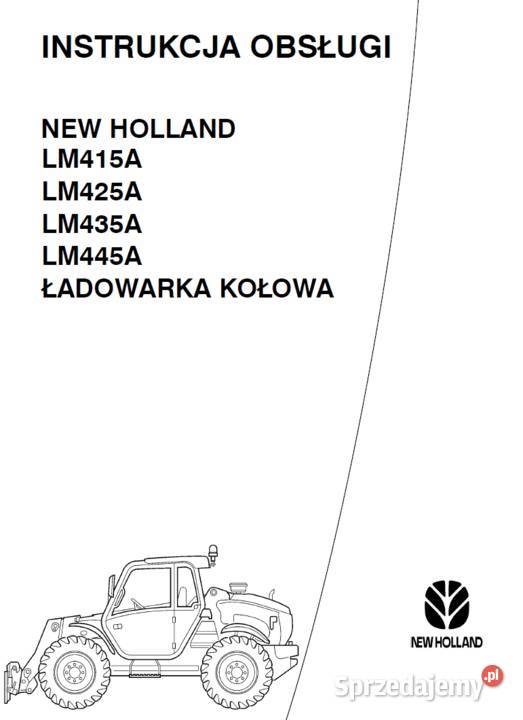 instrukcja obsługi HOLLAND LM 415A LM425A LM Gdańsk