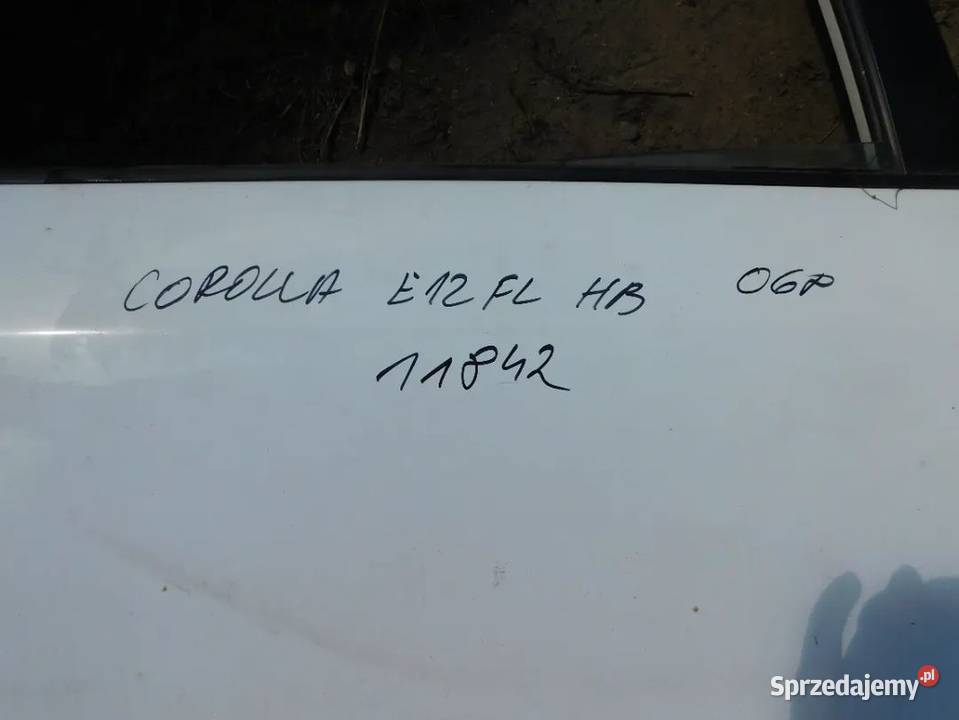 corolla E12 FL HB drzwi kolor 068 11842 WYSYŁKA Żory