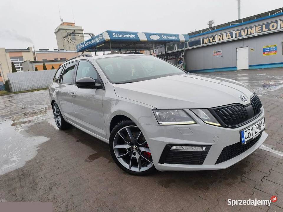 Skoda Octavia 20 TDI RS DSG 184 2019r nieuszkodzony Zielonka