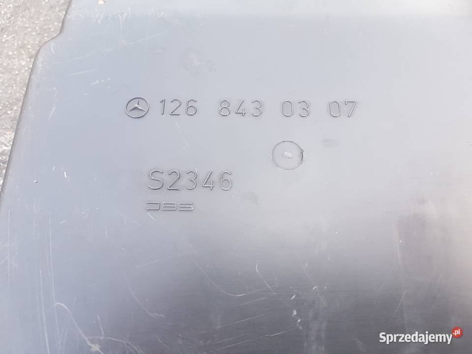 schowek korytko tylnej półki lewe Mercedes S osobowe