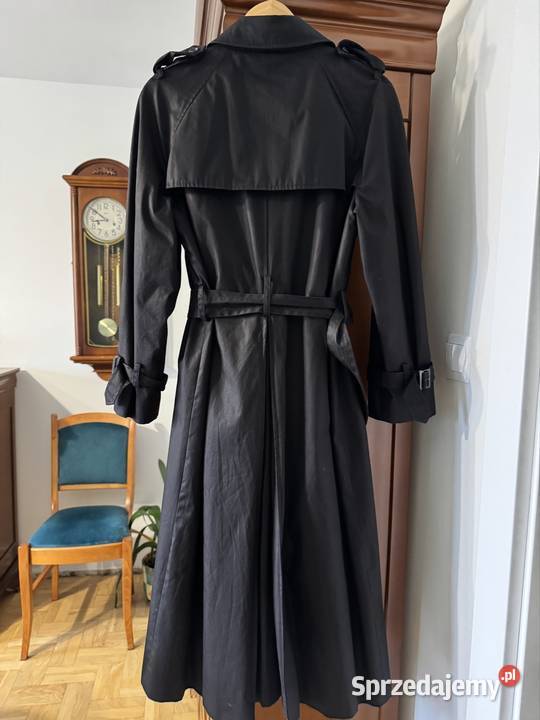 Płaszcz damski XS trencz czarny Massimo Dutti z Częstochowa