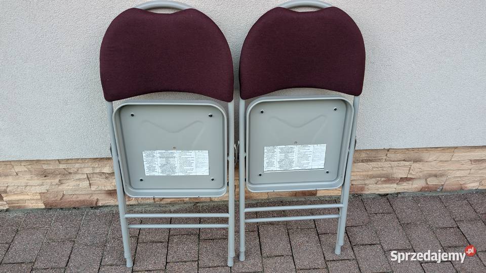 Krzesła składane BOOSDEN 2 sztuki małopolskie Jadowniki