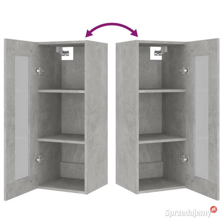 Szafka wisząca szarość betonu 345x34x90 WM812460 mazowieckie