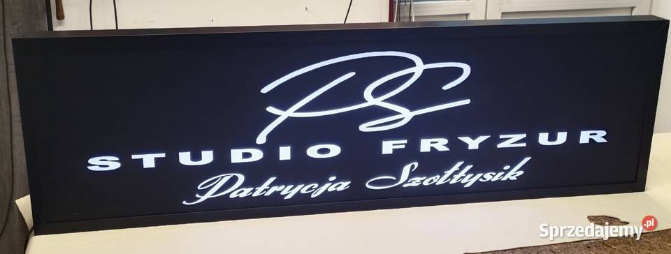 Baner Salon Fryzjerski podświetlany Fryzjerstwo i kosmetyka Toruń