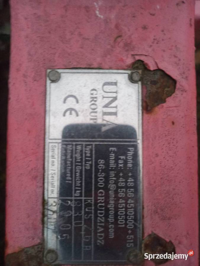 Agregat ścierniskowy Unia Kos 26B 6 łap nieuszkodzony Kultywatory Chełm