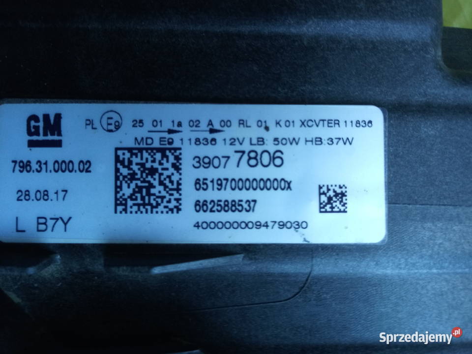 Komplet lamp przednich lewaprawa OPEL ASTRA 5 K Olkusz sprzedam