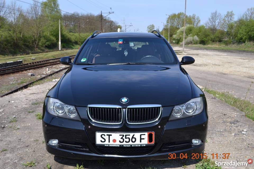 Czarne BMW e91 z Niemiec ESP Seria 3 lubuskie Budachów