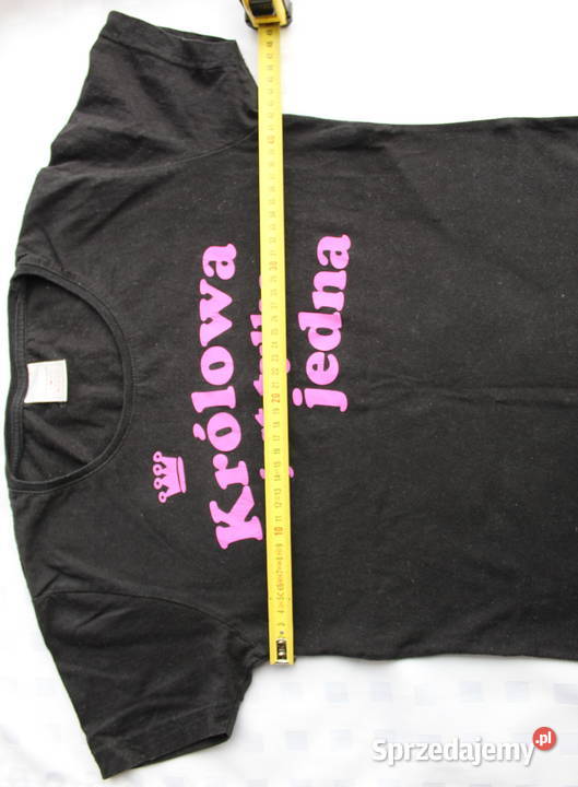 Koszulka S Czarna Królowa Jest Jedna TShirt różowy Bielsko-Biała