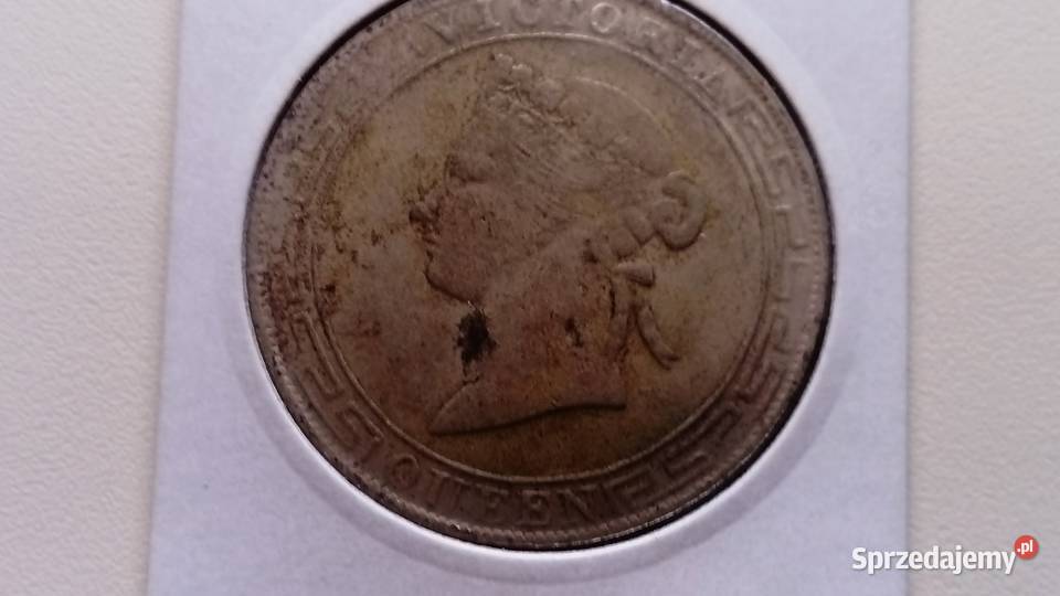 Moneta 1 dolar 1867 r Hong Kong Mosina