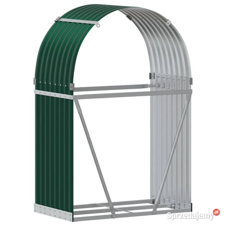 Stojak na drewno zielony 80x45x120 stal Warszawa