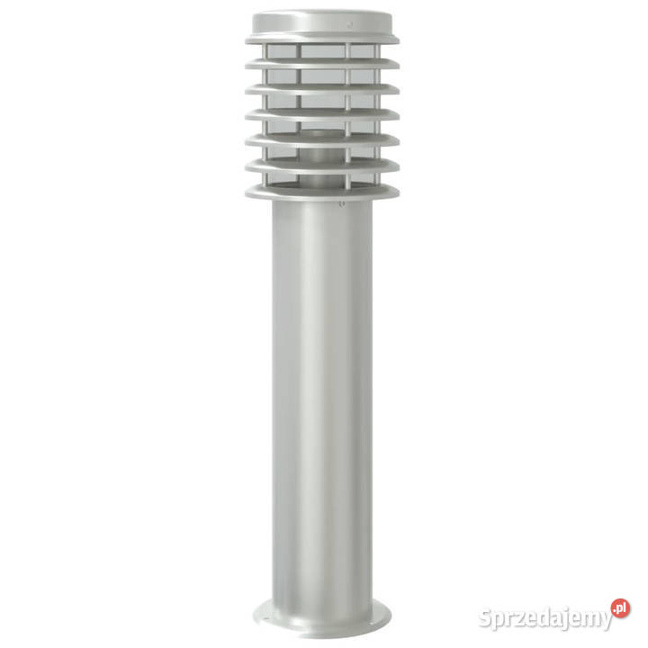 Lampa ogrodowa na słupku srebrna 60 stal mazowieckie Warszawa sprzedam