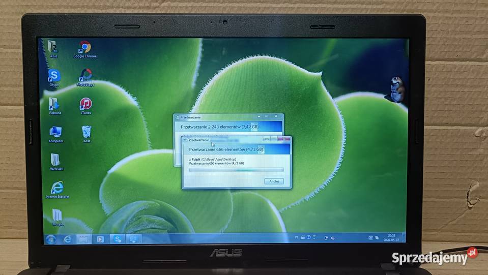 Laptop ASUS X54C Pentium Dual 3Gb Ram 500HDD wielkopolskie Poznań