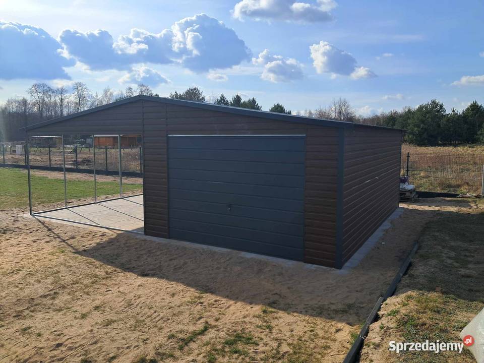 Garaż blaszany wiata Wzmocniony PROFILAMI Kalisz