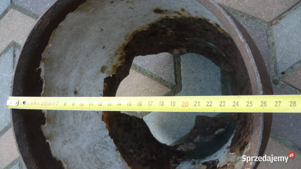 Stary żeliwny gar garnek żeliwny sagan garnki