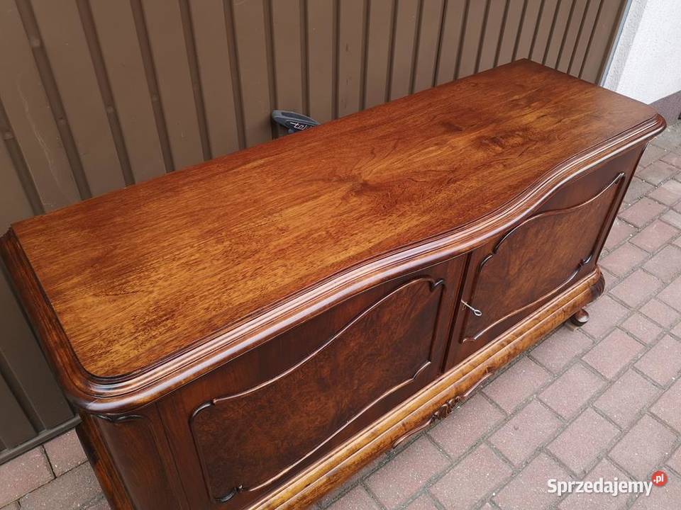 Komoda Niska Ludwik Chippendale Orzech 132 Swarzędz