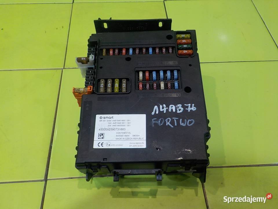 SMART FORTWO II 451 10 B 09r 2D modul BSI osobowe mazowieckie Suków