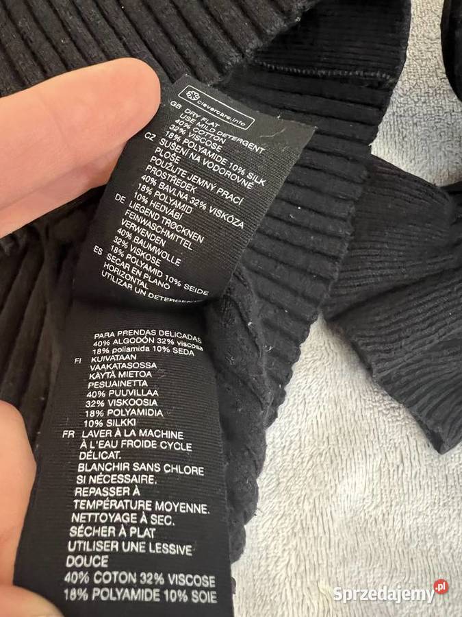 Kardigan sweter czarny Paris Atelier other podkarpackie Jasło