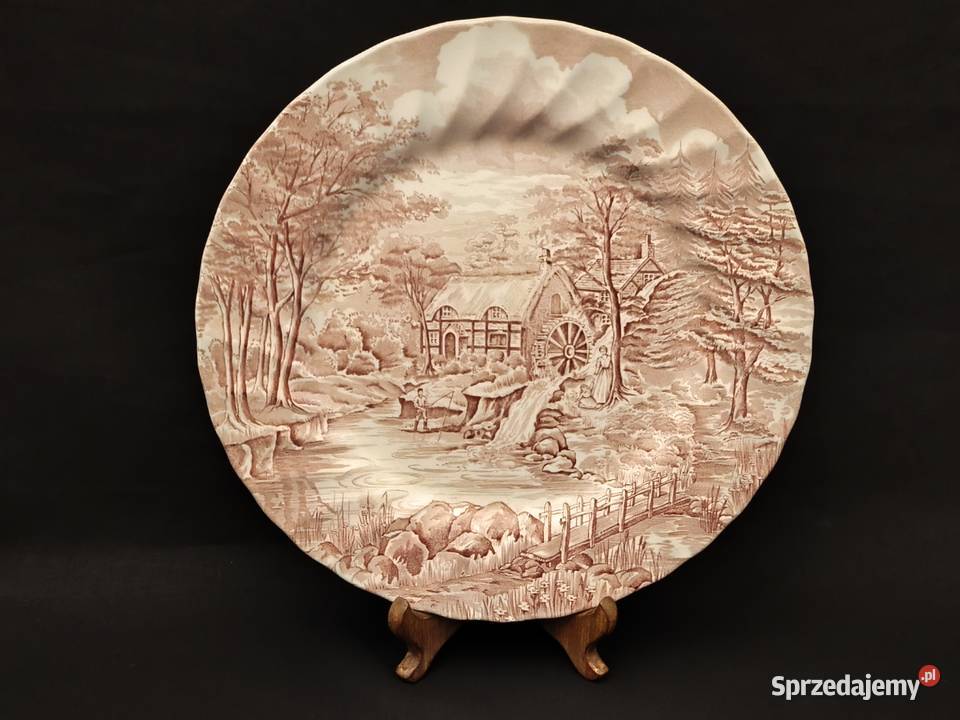 Talerz obiadowy płaski angielski Alfred Meakin Chełm