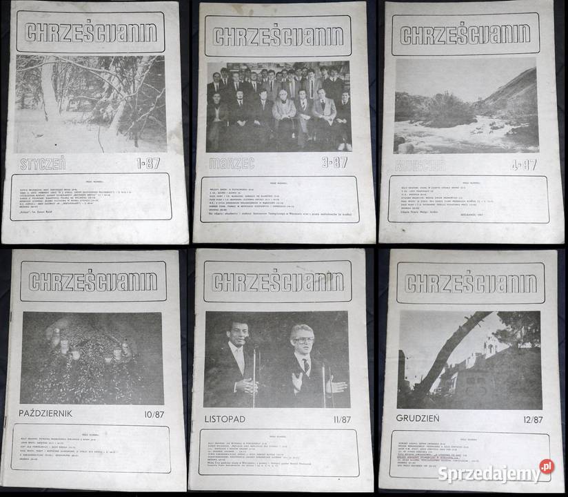 Chrześcijanin czasopismo Numery 19871990 Chełm sprzedam