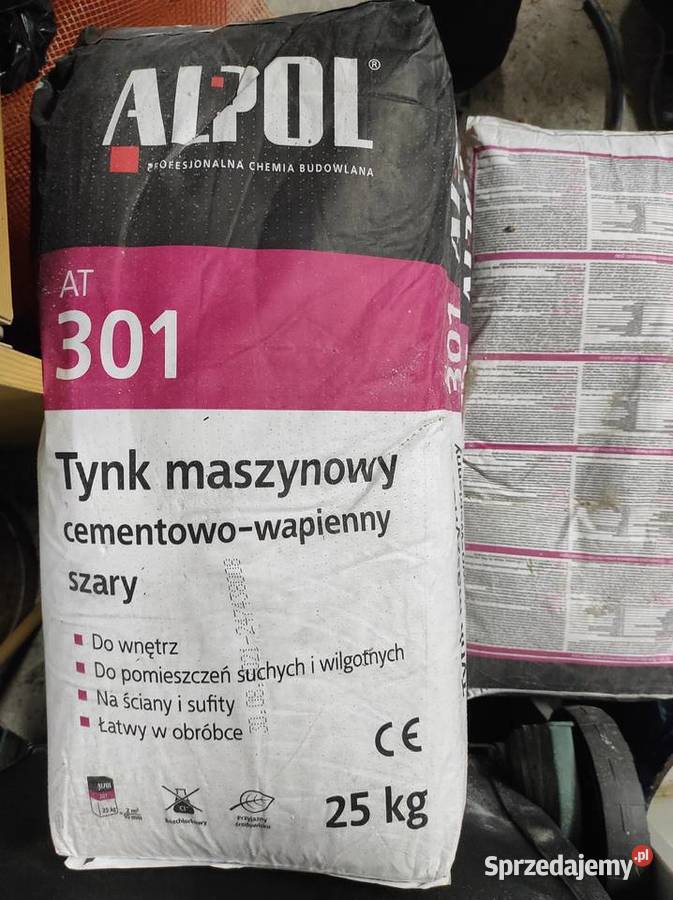 Tynk maszynowy cementowowapienny ALPOL AT 301 Materiały budowlane Łódź