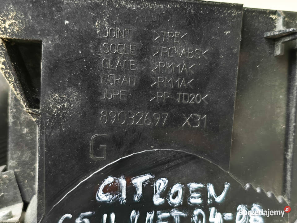 Lampa Lewa Lewy Tył Hatchback CITROEN C5 II LIFT lewe Kąty Wrocławskie