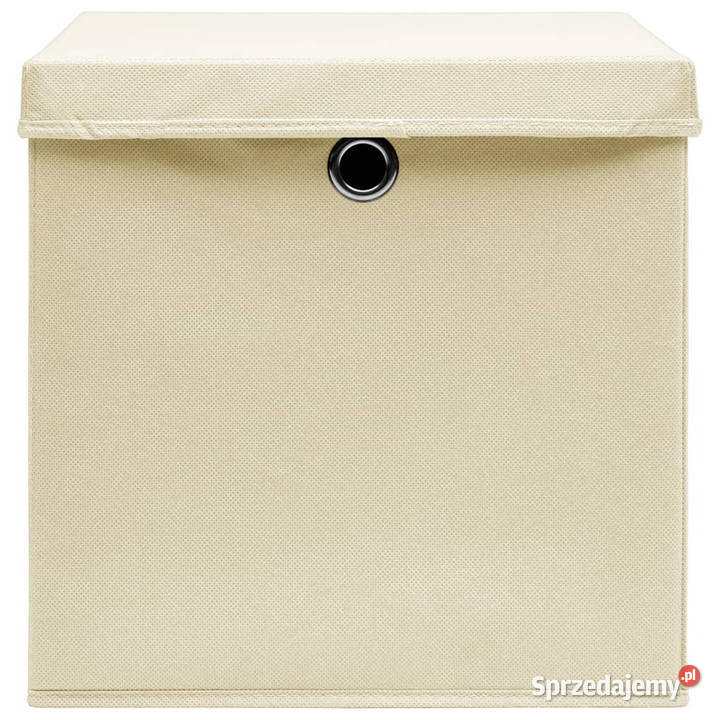 Pudełka z pokrywami 10 28x28x28 kremowe WM325218 Pozostałe mazowieckie Warszawa sprzedam