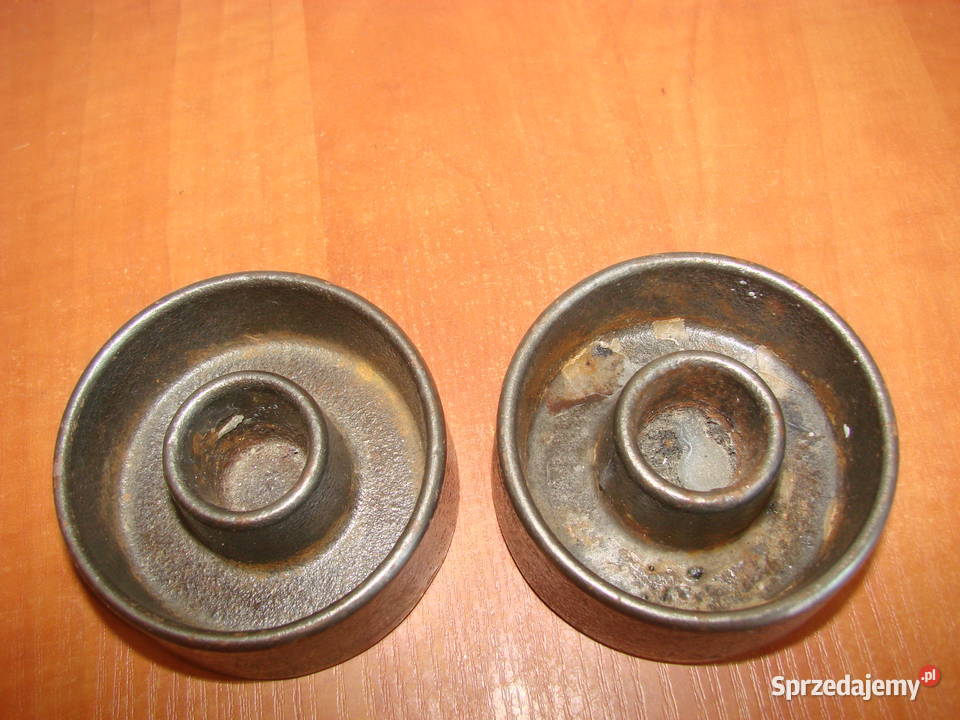 małe żeliwne świeczniki 2 inny kolor Pruszcz Gdański