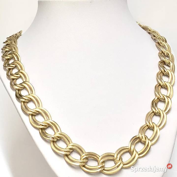 Złoty ŁAŃCUSZEK naszyjnik 585 14K CUDNY splot 55 Warszawa