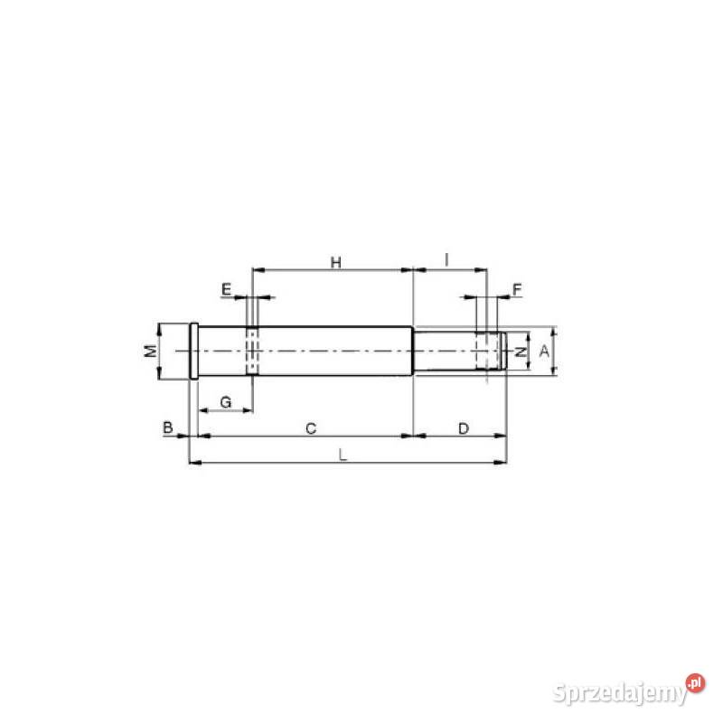 Sworzeń dwustopniowy FIAT 2228 x 172 oryg Kamionna