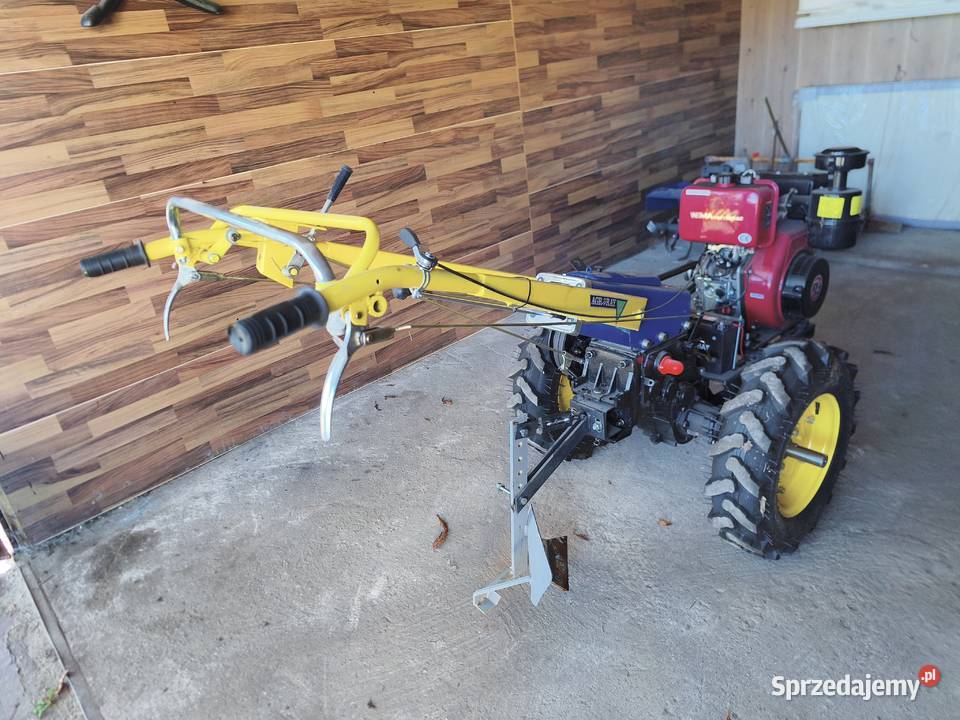 Ciągnik jednoosiowy 14 DIESEL glebogryzarka pług