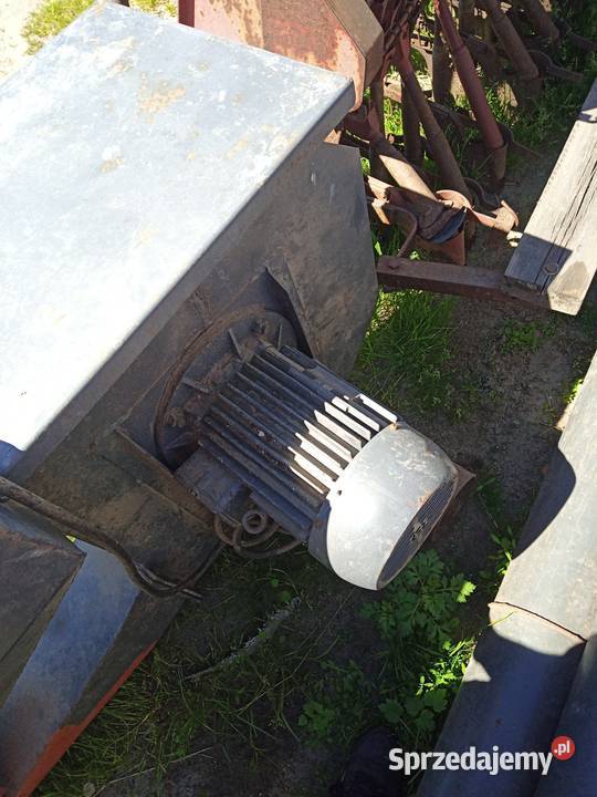 Dmuchawa do zboża 15 m rur spinki 75 kW Papowo Biskupie