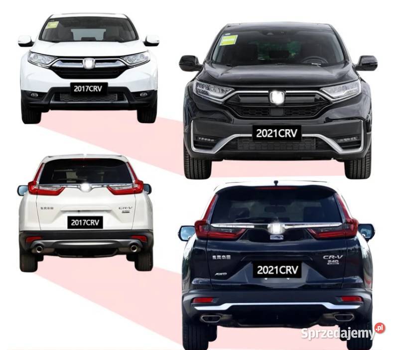 Honda CRV 2017 Maska błotnik grill lampa zderzak Białystok
