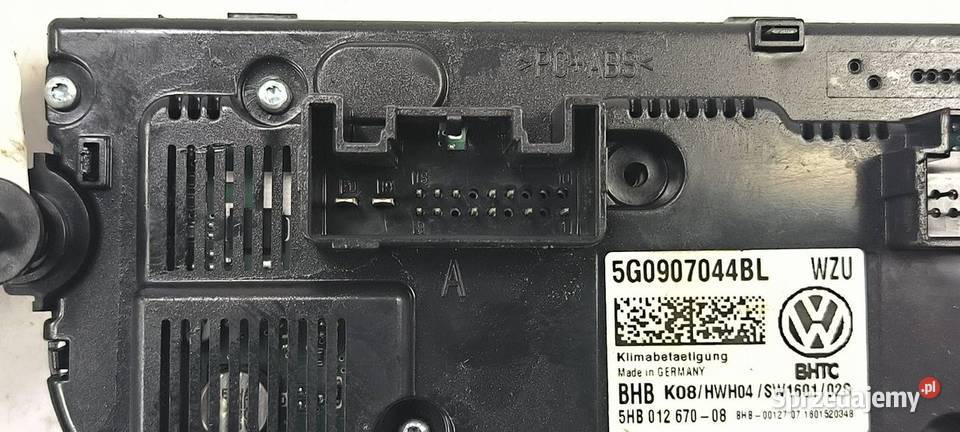 PANEL KLIMATYZACJI VOLKSWAGEN GOLF VII Lipno