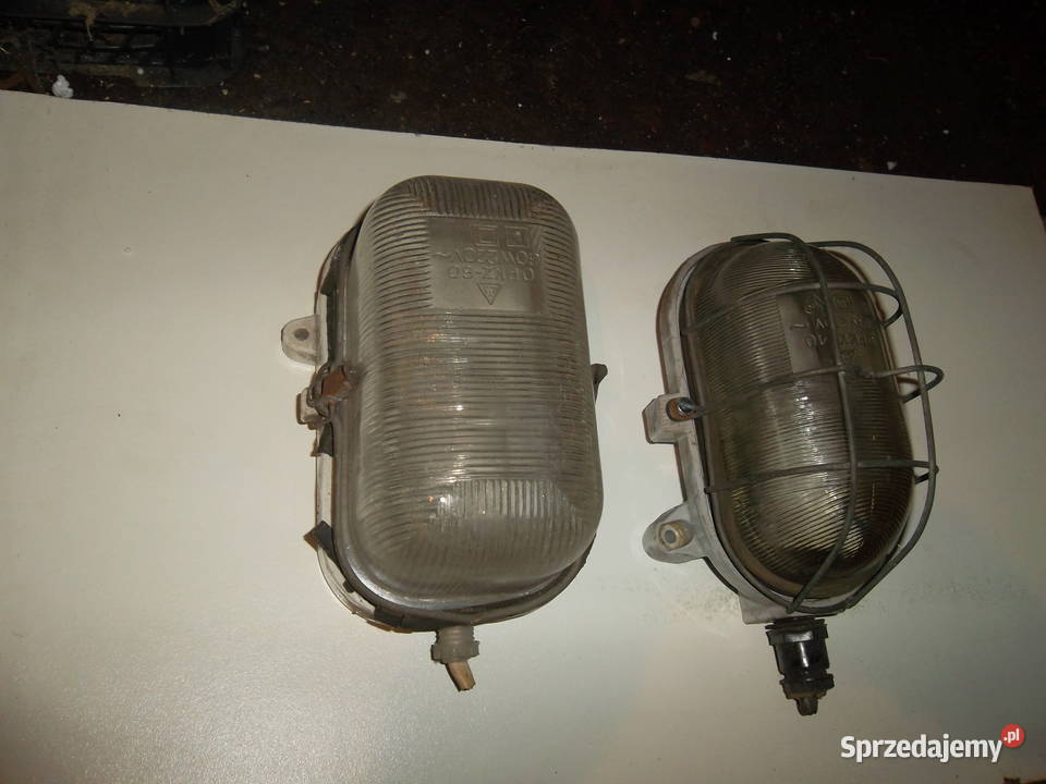 Lampa kanałowa z epoki PRL sprawna porcelanowa Antyki Wałbrzych sprzedam
