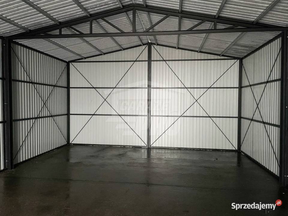Hala Garaż 7x11 m brama dwuskrzydłowa drzwi Szczecin