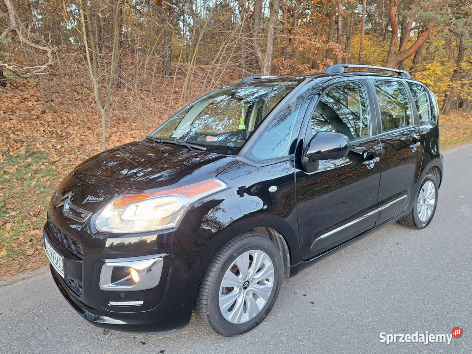 Citroen C3 Picasso EXclusive z webasto czarny śląskie Siewierz sprzedam