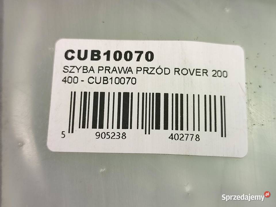 SZYBA DRZWI PRAWY PRZÓD ROVER 200 400 NOWA osobowe